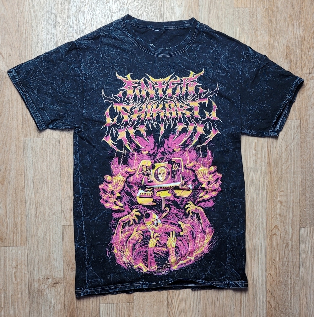Enter The Shikari Hellbound Tour Graphic Black and Pink T-Shirt Size XL